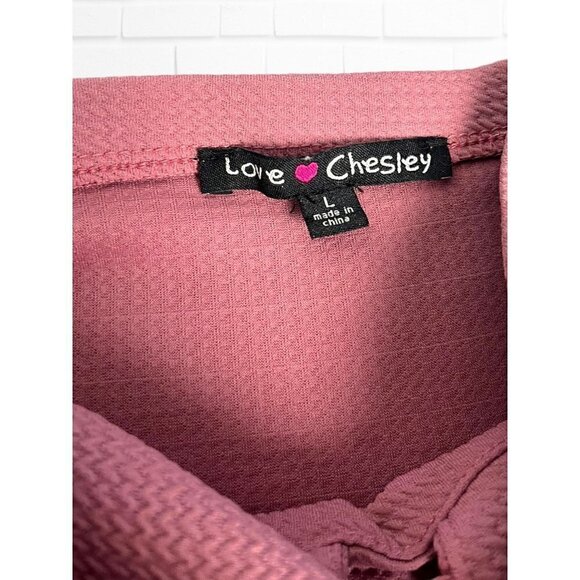 Love Chesley Dress Women's Large Pink Bodycon Back Slit - Picture 4 of 13